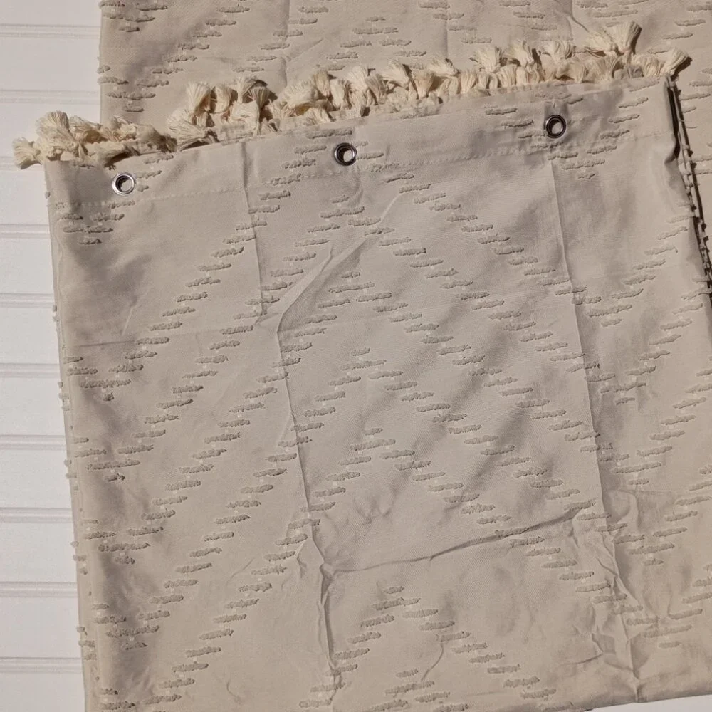 Elegant Cream Shower Curtain